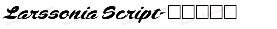 Larssonia Script字体转换